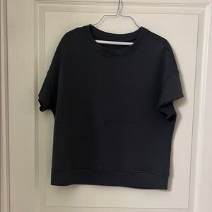 Gray Textured Women's Top